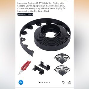 Black Garden Edging Kit